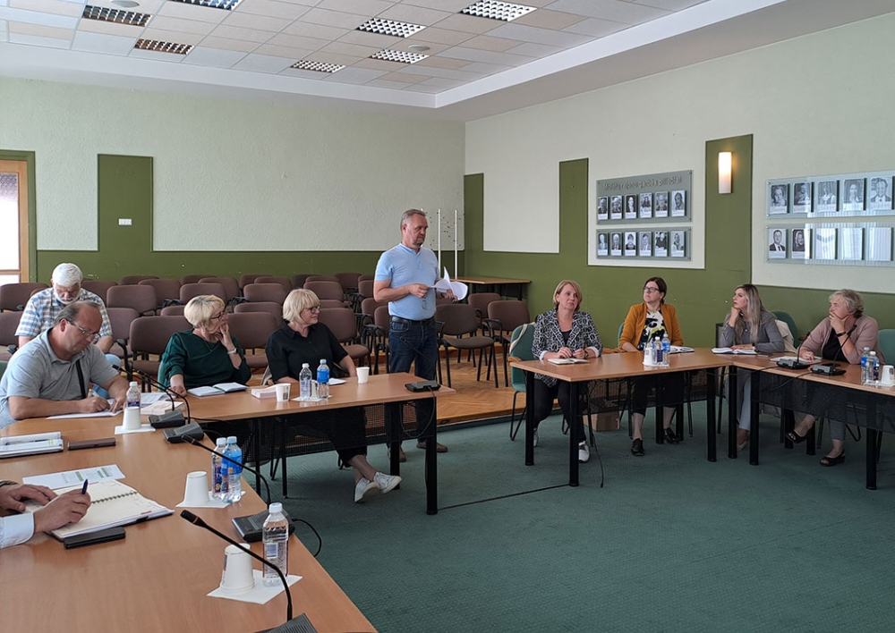 Tarėsi rajono seniūnijų seniūnai