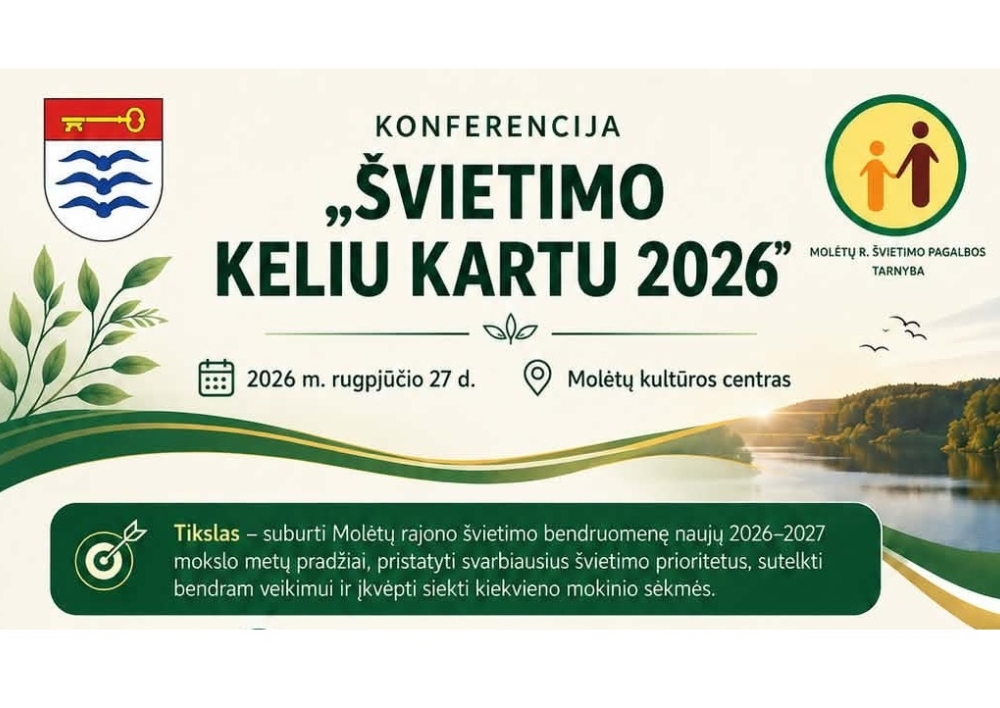 Kviečiame dalyvauti konferencijoje „Švietimo keliu kartu 2026“