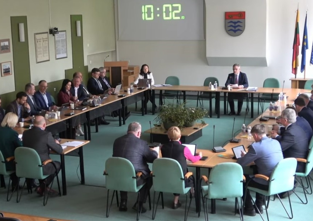 Savivaldybės taryba balandžio 25 d. posėdyje apsvarstė 43 klausimus