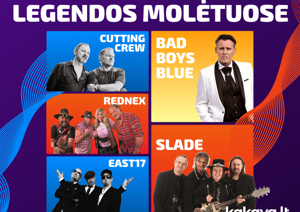 Rugpjūčio 9 d. Molėtus sudrebins 5 pasaulinio garso muzikos legendų koncertas