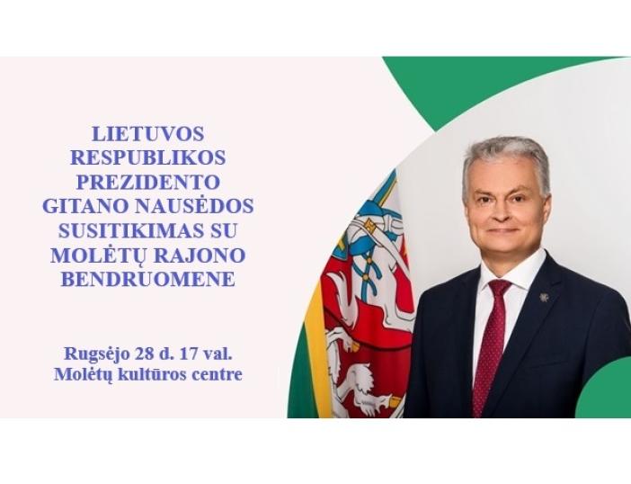 Rugsėjo 28 d. Lietuvos Respublikos Prezidento vizito Molėtuose darbotvarkė