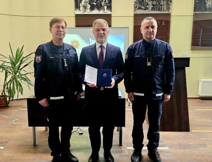 Panevėžio PGV vykusiame renginyje Molėtų merui įteiktas Valstybinės PGT pasižymėjimo ženklas