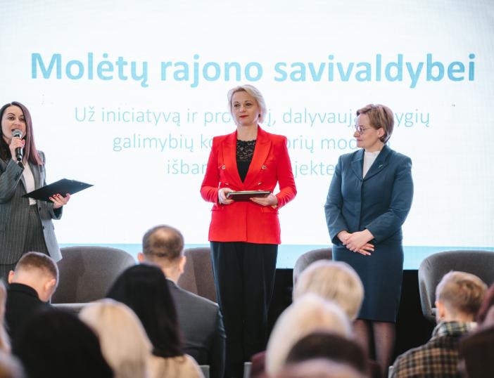 Molėtų rajono savivaldybė įvertinta už proveržį lygių galimybių srityje