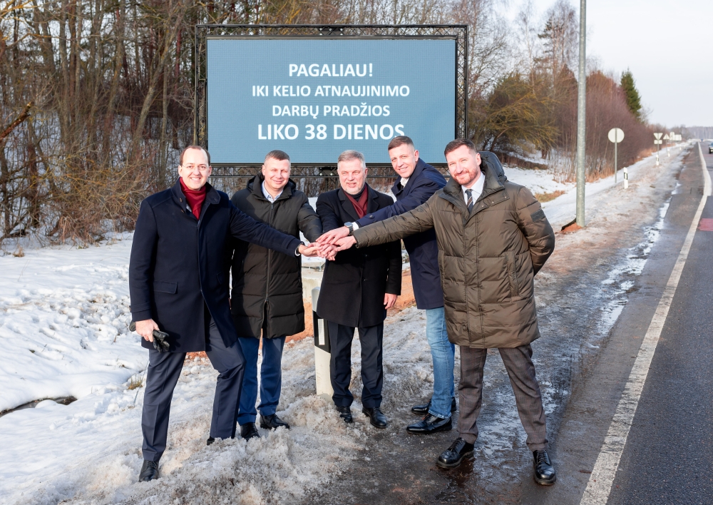 Kovo mėnesį bus pradėta kelio atkarpos nuo Molėtų iki Utenos rekonstrukcija