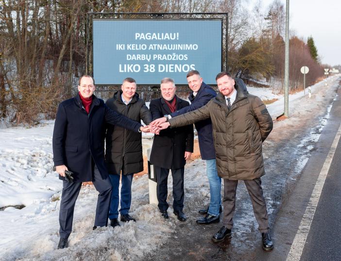 Kovo mėnesį bus pradėta kelio atkarpos nuo Molėtų iki Utenos rekonstrukcija