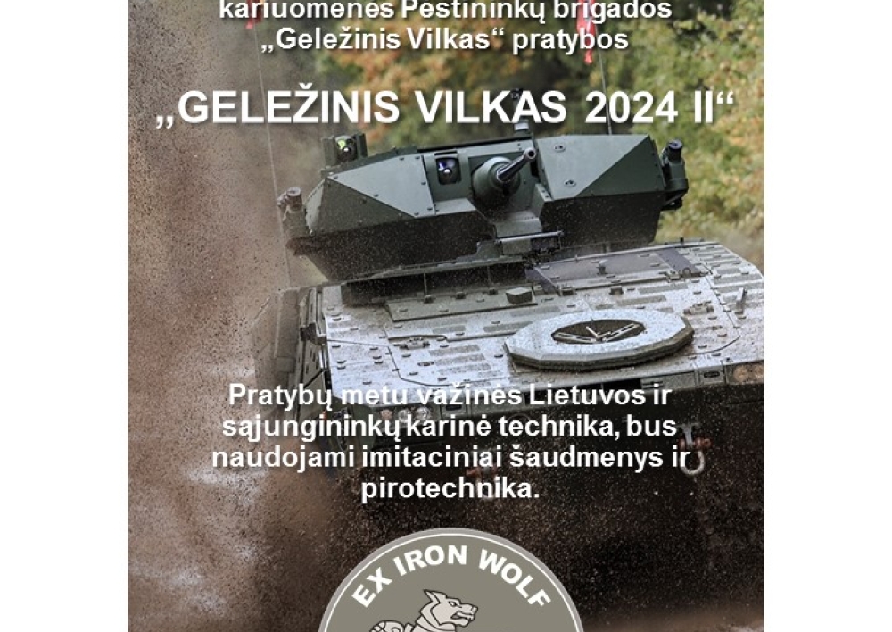 Spalio 7 - 17 dienomis Švenčionių, Molėtų, Vilniaus ir Jonavos apylinkėse vyks karių pratybos