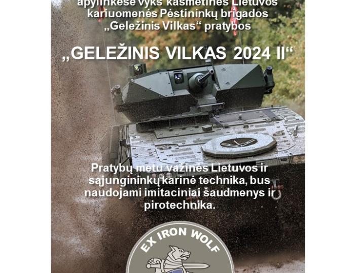 Spalio 7 - 17 dienomis Švenčionių, Molėtų, Vilniaus ir Jonavos apylinkėse vyks karių pratybos
