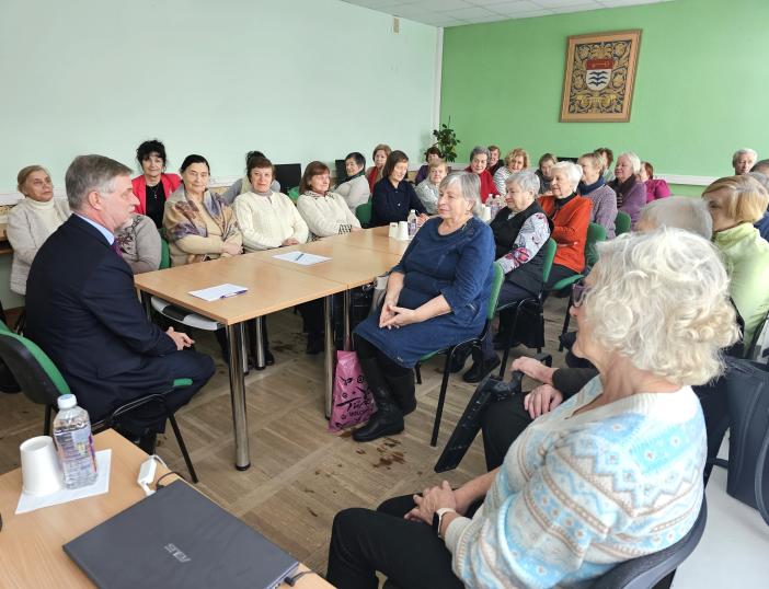 Meras susitiko su Trečiojo amžiaus universiteto studentais