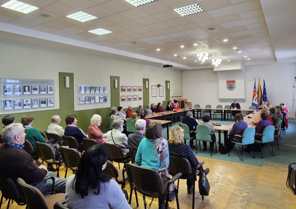 Meras susitiko su Trečiojo amžiaus universiteto studentais