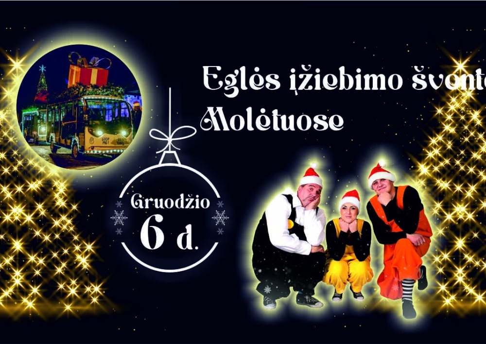 Gruodžio 6 d. Molėtuose bus įžiebta miesto eglė