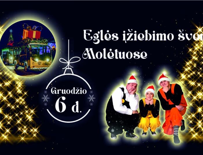 Gruodžio 6 d. Molėtuose bus įžiebta miesto eglė