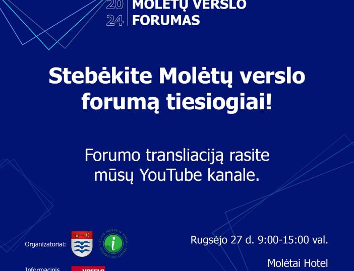 Rugsėjo 27 d. startuoja Molėtų verslo forumas 2024