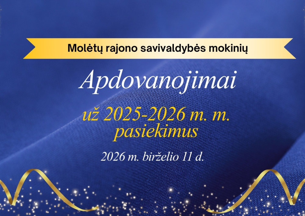 Kviečiame į Molėtų rajono savivaldybės mokinių apdovanojimus