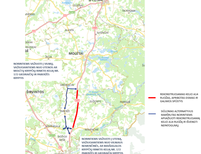 Kelininkų technika grįžo į kelią Vilnius-Utena