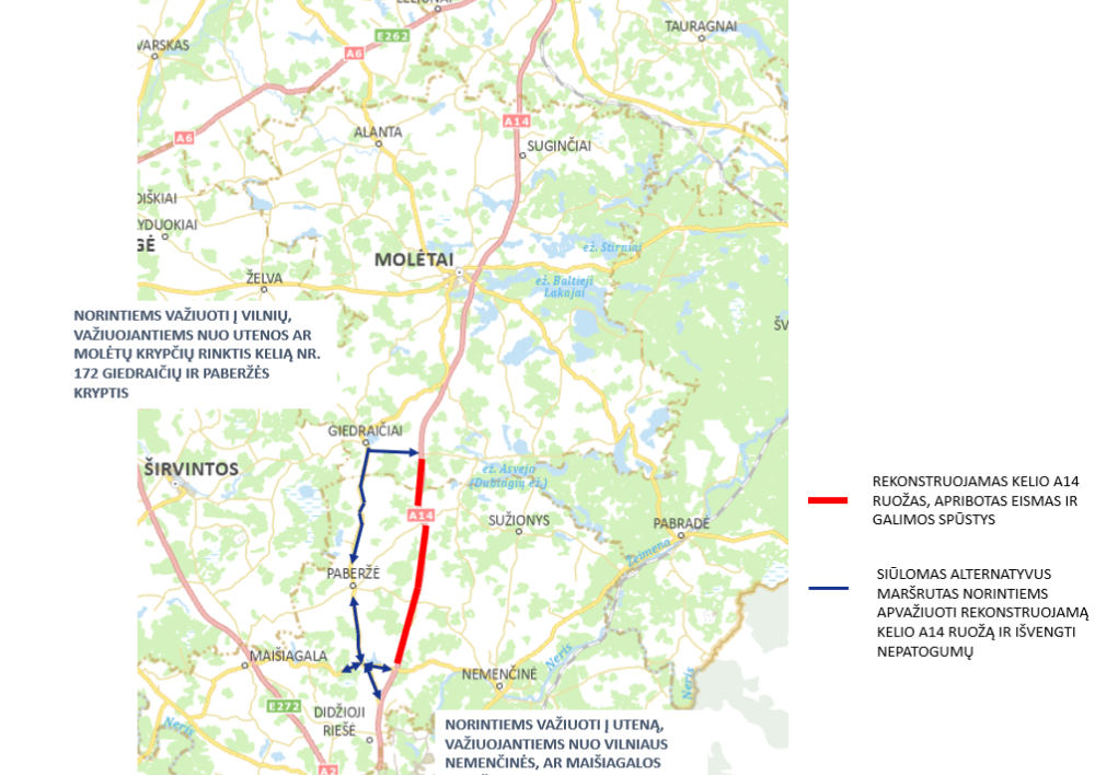 Kelininkų technika grįžo į kelią Vilnius-Utena