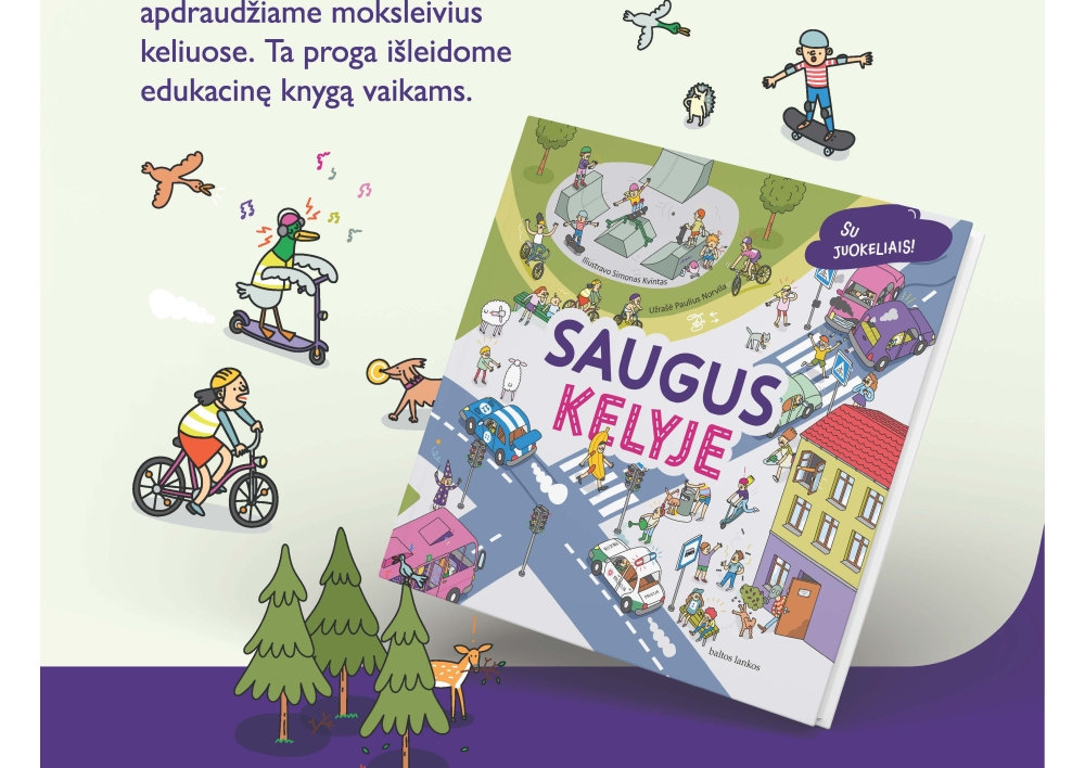 „Lietuvos draudimo“ akcijai „Apsaugok mane“ 25-eri: rugsėjį Molėtų rajone vėl bus apdrausti visi moksleiviai, bibliotekos gaus knygą apie saugų elgesį kelyje