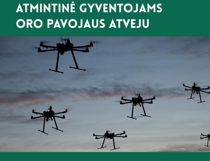 Priešgaisrinės apsaugos ir gelbėjimo departamentas parengė atmintinę gyventojams „Oro pavojus. Ką svarbu žinoti ir kaip elgtis?“