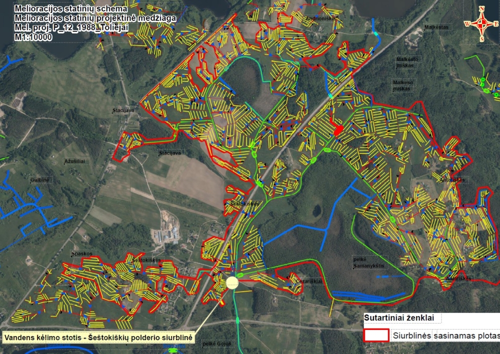 Informacija apie melioracijos statinių rekonstravimo darbus Čiulėnų seniūnijos Toliejų kadastro vietovėje