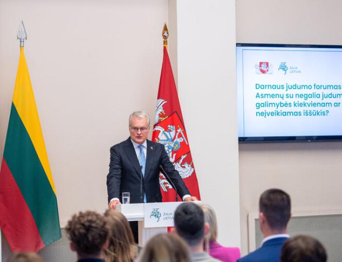Prezidentūroje vyko darnaus judumo forumas 2024