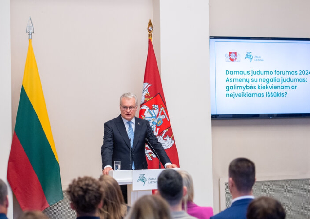 Prezidentūroje vyko darnaus judumo forumas 2024