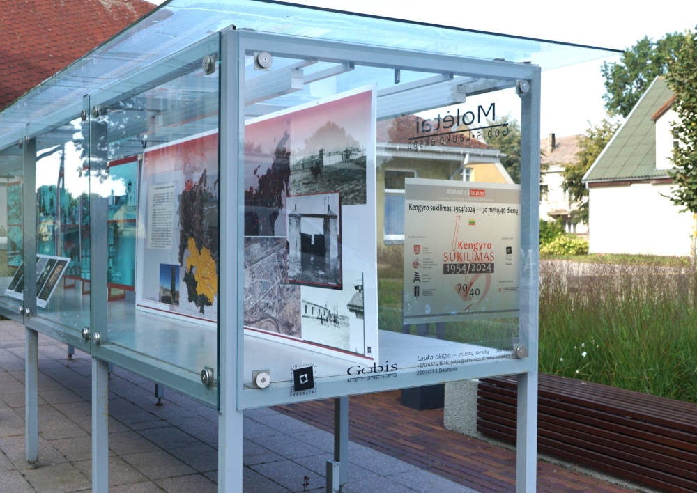 „Molėtai/ Gobis. Lauko ekspo” parodiniame paviljone eksponuojama paroda - „Atminties laukas/Kengyro sukilimas – 70 metų / 40 dienų“