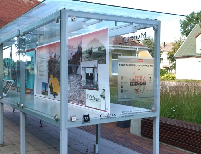 „Molėtai/ Gobis. Lauko ekspo” parodiniame paviljone eksponuojama paroda - „Atminties laukas/Kengyro sukilimas – 70 metų / 40 dienų“