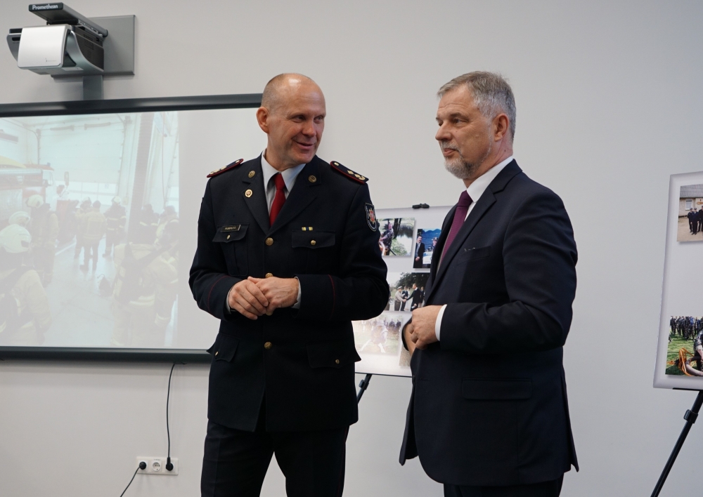 Vyko pilotinio projekto „Bendra priešgaisrinės saugos užtikrinimo sistema - kokybiška ir patikima pagalba nelaimės atveju“ metinės veiklos aptarimas