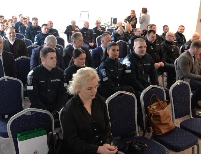 Vyko Utenos apskrities vyriausiojo policijos komisariato ataskaitinis susirinkimas
