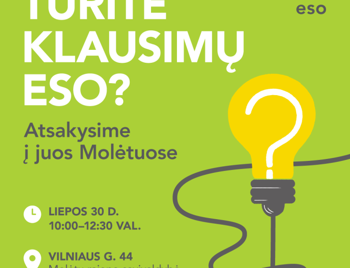 ESO kviečia į gyvas konsultacijas Molėtuose
