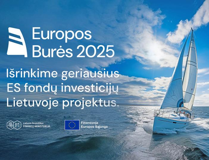 Molėtų rajono savivaldybė dalyvauja „Europos burės 2025“ apdovanojimuose