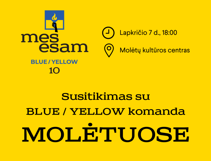 Kviečiame susitikti su vienu iš organizacijos „Blue/Yellow“ įkūrėjų ir humanitarinės misijos „Blue/Yellow Medical“ vadovu