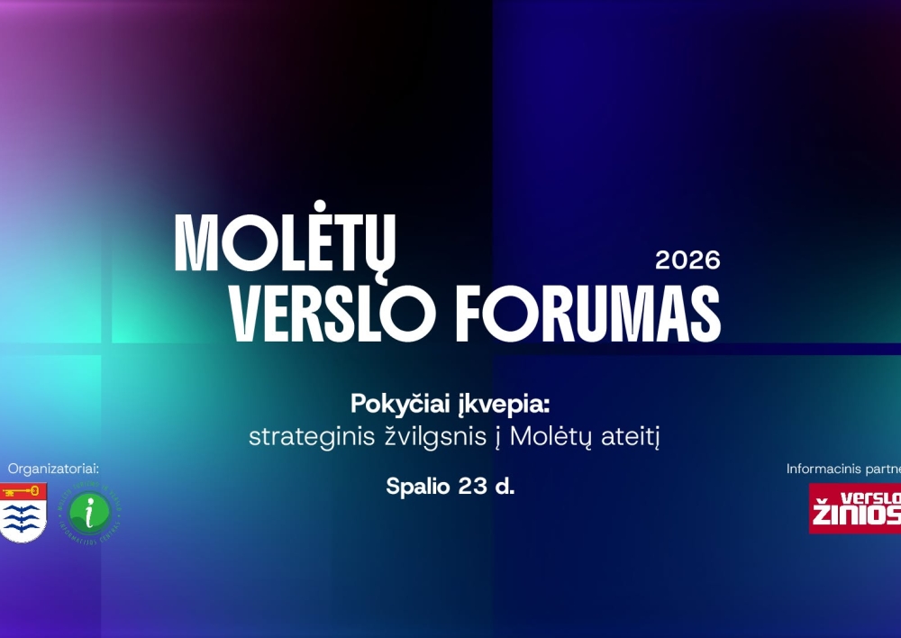 Spalio 23 d. vyks Molėtų verslo forumas