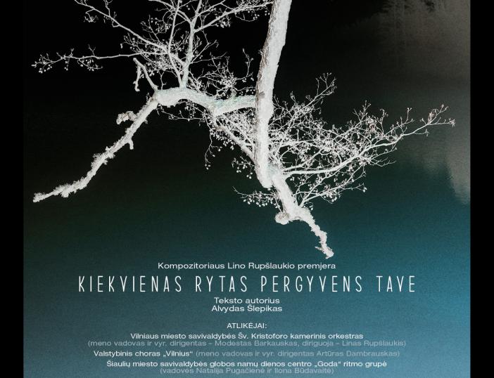 Kompozitoriaus Lino Rupšlaukio premjerinis  kūrinys „Kiekvienas rytas pergyvens tave“ suvienys muzikos profesionalus ir žmones su negalia