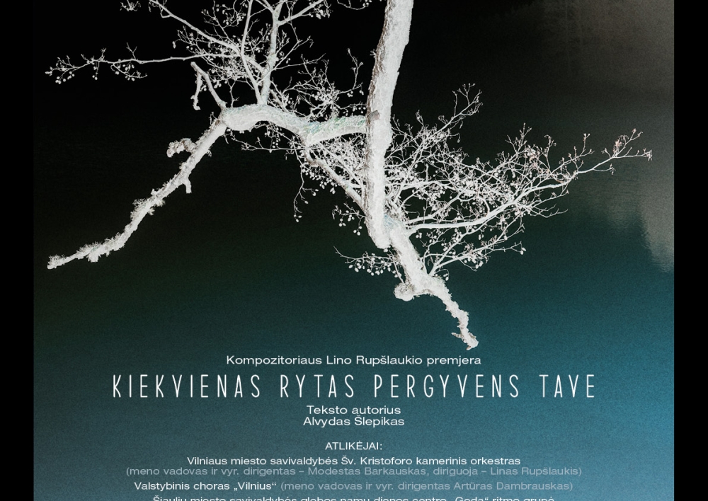 Kompozitoriaus Lino Rupšlaukio premjerinis  kūrinys „Kiekvienas rytas pergyvens tave“ suvienys muzikos profesionalus ir žmones su negalia