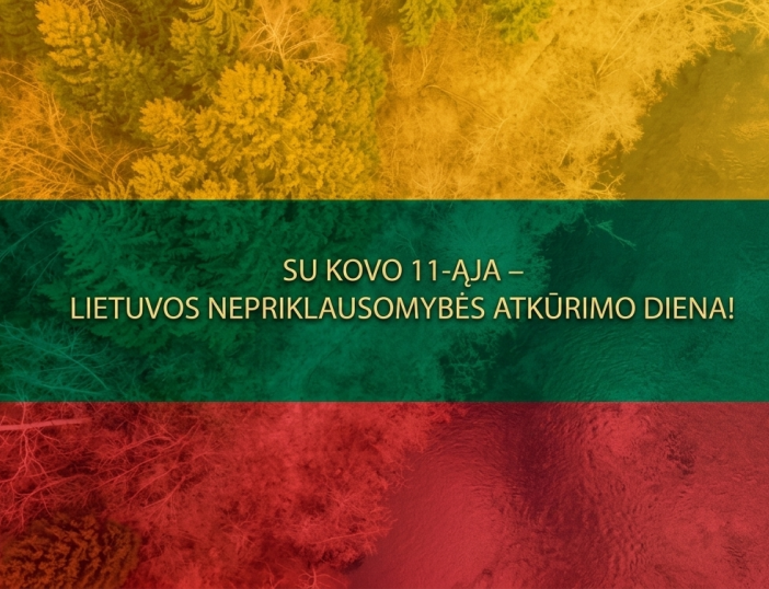 Mero sveikinimas Kovo 11-osios proga