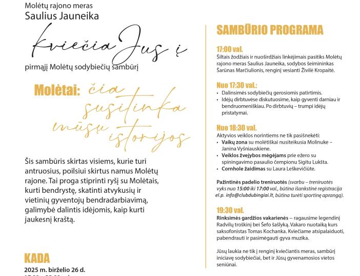 Organizuojamas Molėtų sodybiečių sambūris
