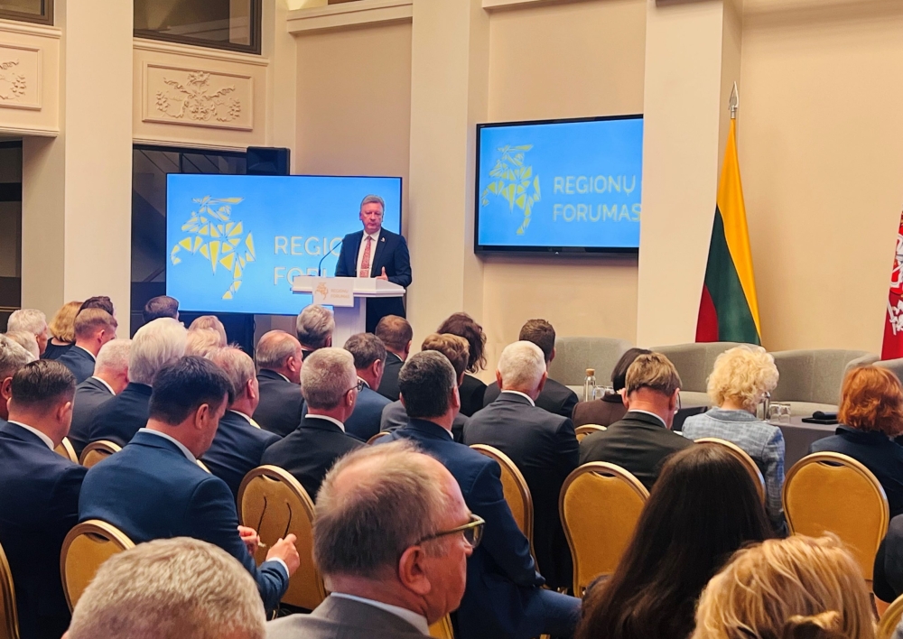 Molėtų rajono savivaldybės meras Saulius Jauneika dalyvavo Prezidento Gitano Nausėdos inicijuotame Regionų forume
