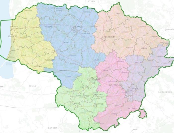 VSTT INFORMUOJA APIE PARENGTUS NATŪRALIŲ PIEVŲ IR GANYKLŲ, PELKIŲ IR ŠALTINYNŲ ŽEMĖLAPIUS