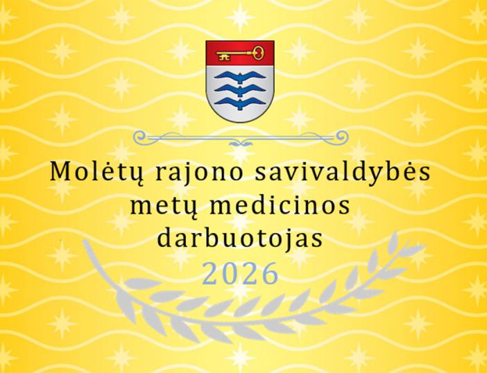 Kviečiame teikti kandidatus Molėtų rajono savivaldybės 2026 metų medicinos darbuotojo vardui ir premijai gauti