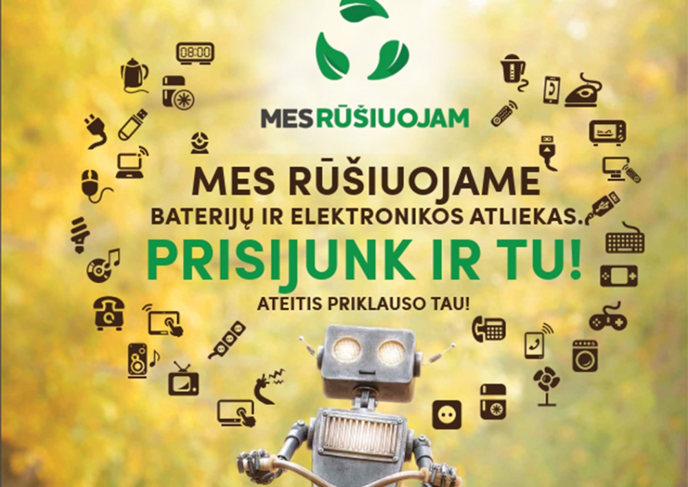Dvyliktą kartą kviečia aplinkosaugos projektas "Mes rūšiuojam"
