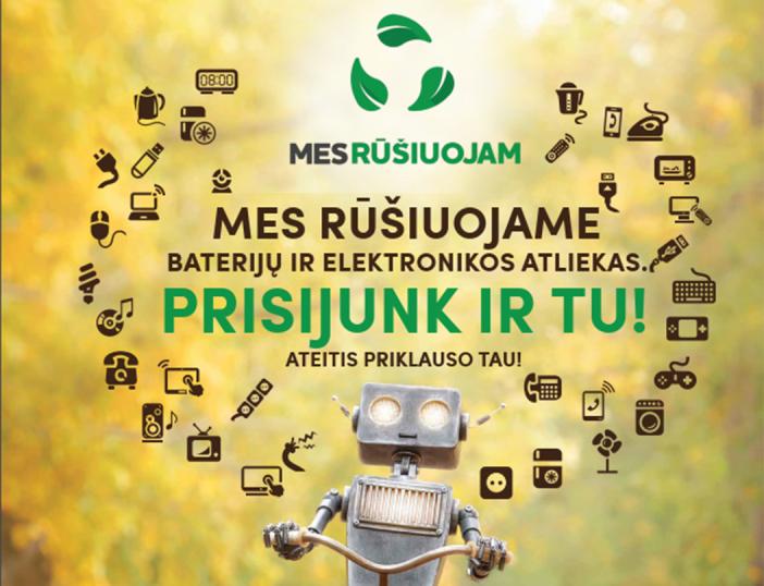Dvyliktą kartą kviečia aplinkosaugos projektas "Mes rūšiuojam"
