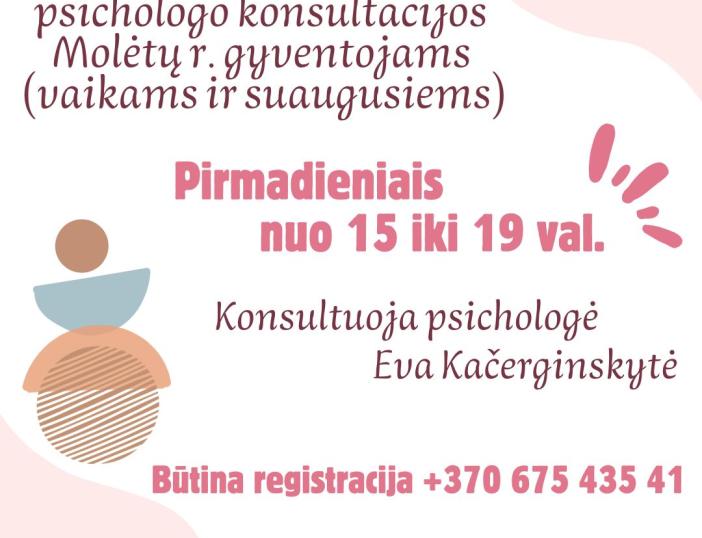 Kviečiame registruotis į nemokamas nuotolines psichologo konsultacijas