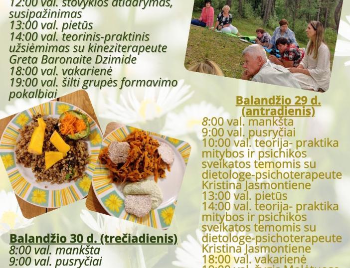 Kviečiame registruotis į stovyklą, skirtą širdies ir kraujagyslių ligų bei cukrinio diabeto programos įgyvendinimui