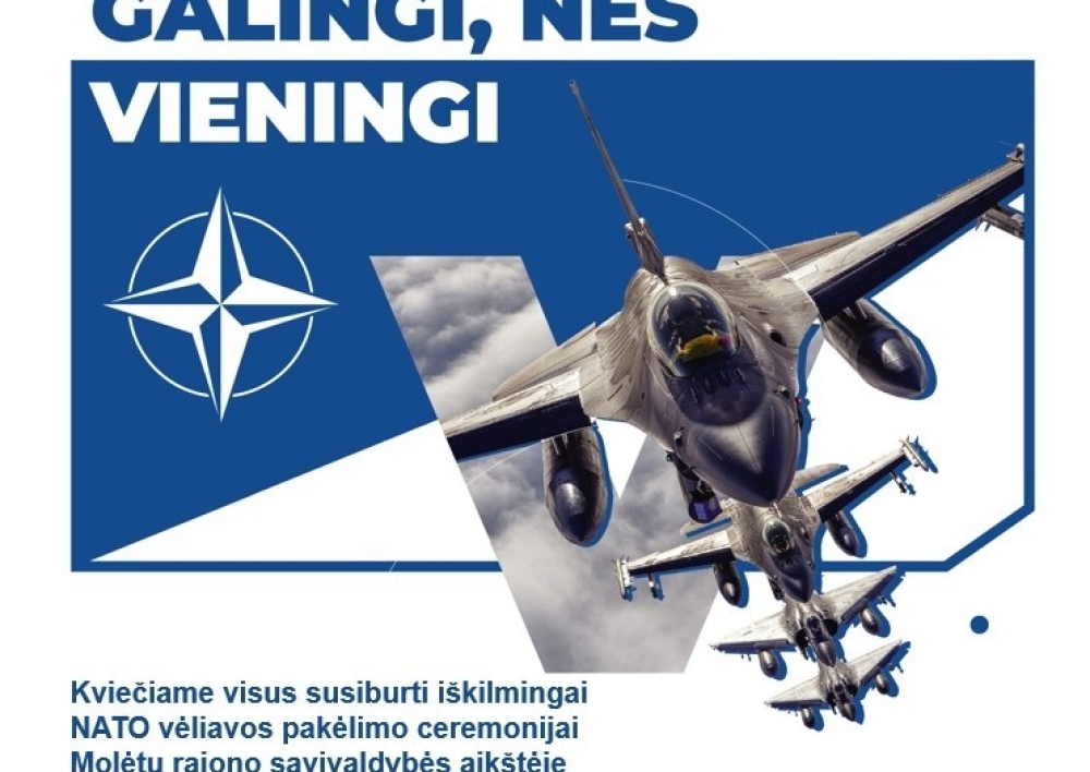 Kovo 28 d. 10 val. vyks NATO vėliavos pakėlimo ceremonija