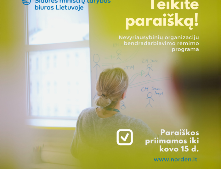 Kviečia teikti paraiškas NVO bendradarbiavimo rėmimo programai
