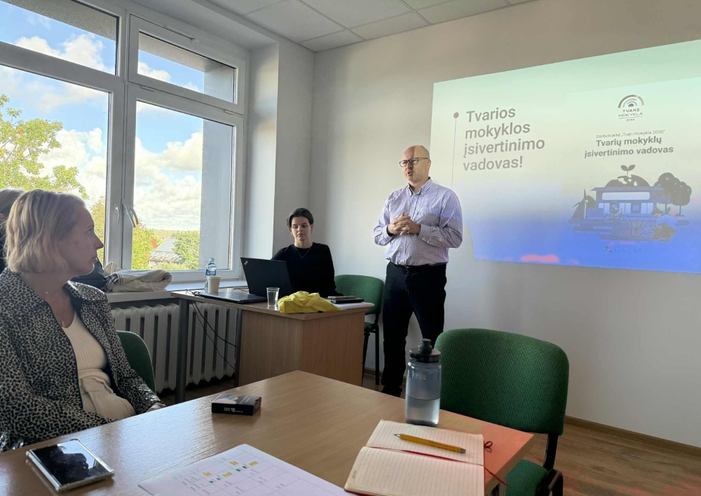Molėtų savivaldybės švietimo įstaigos prisijungė prie iniciatyvos „Tvari mokykla 2030“