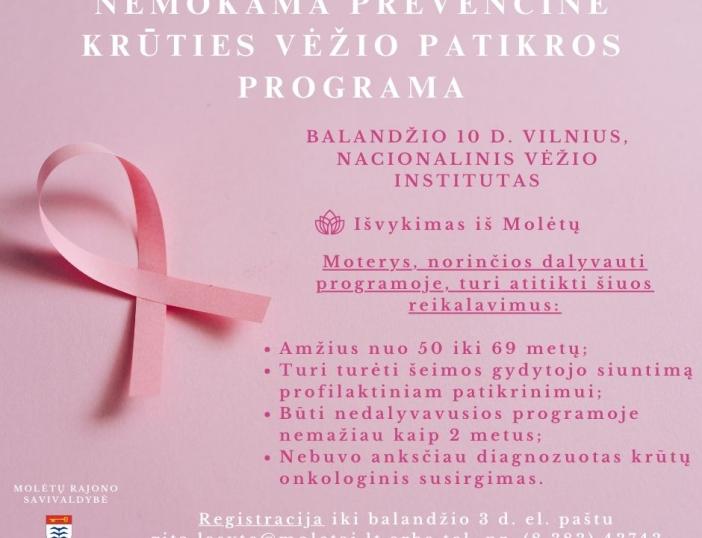 Akcija „Rožinė dovana moterims“