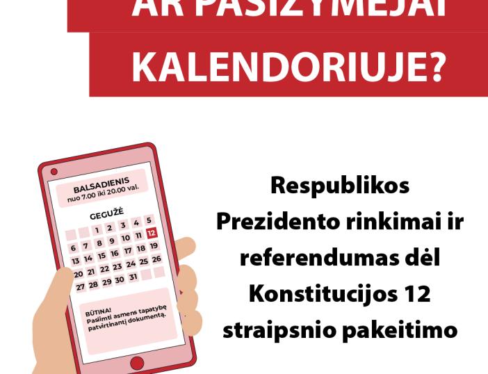 Prasideda balsavimas iš anksto Prezidento rinkimuose ir referendume