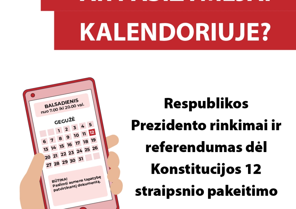 Prasideda balsavimas iš anksto Prezidento rinkimuose ir referendume