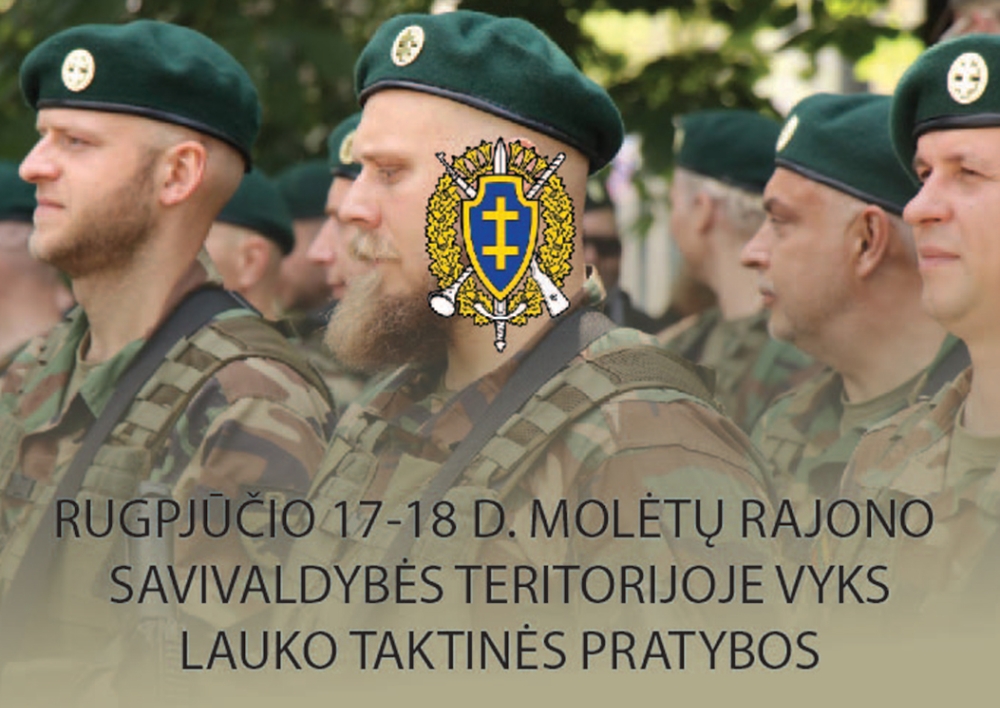 Rugpjūčio 17-18 dienomis Suginčių seniūnijoje vyks šaulių kuopos pratybos